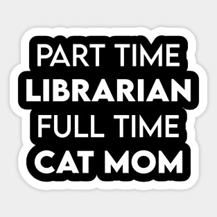 librarian cat Sticker